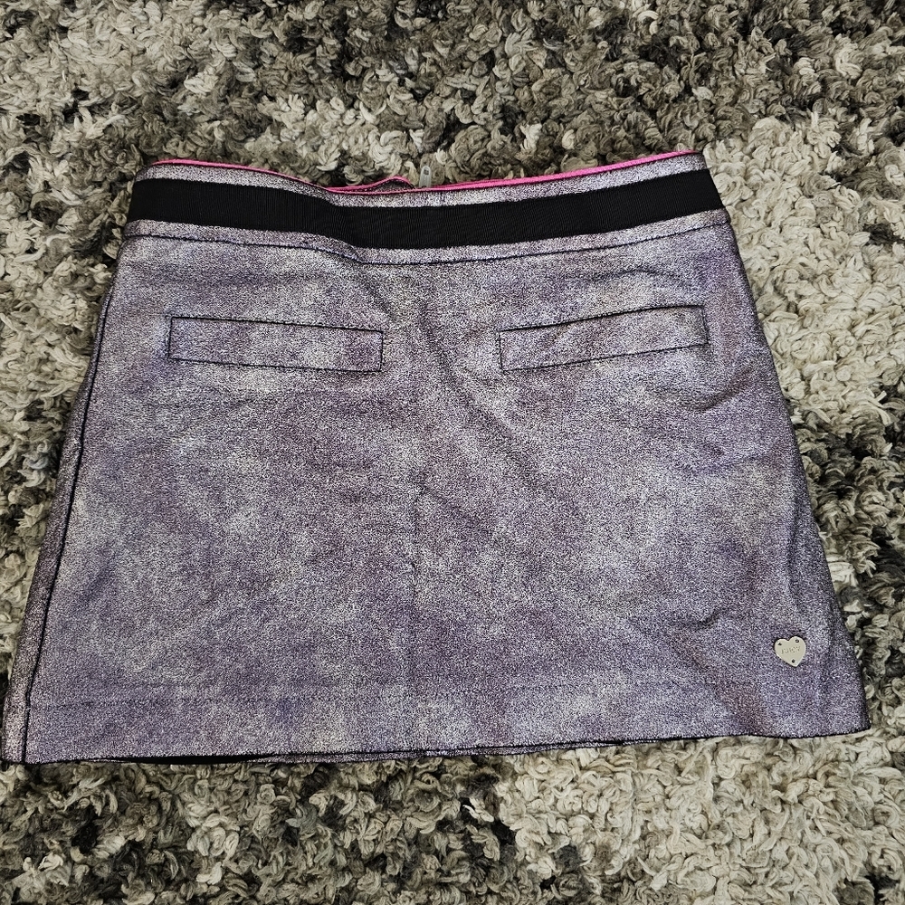 Girls Metallic Purple Juicy Couture Skirt Size 7